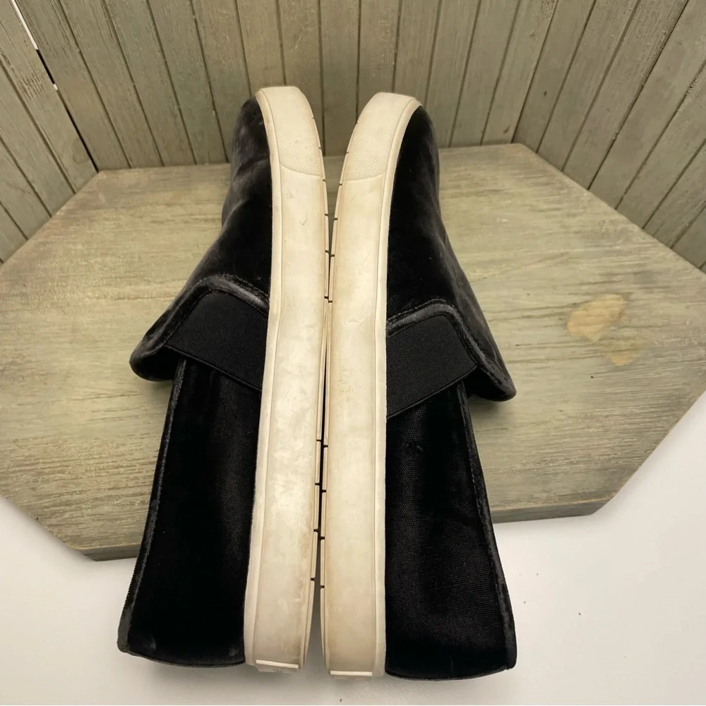 Mens VINCE Grey Velvet Slip On Sneakers 9 - Picture 9 of 9